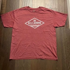 men’s maroon billabong t-shirt